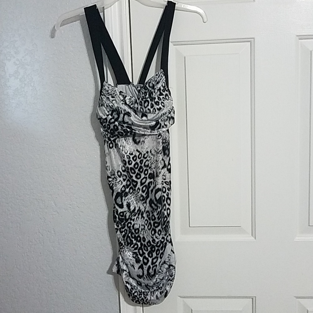 Cheetah Print Party Dress